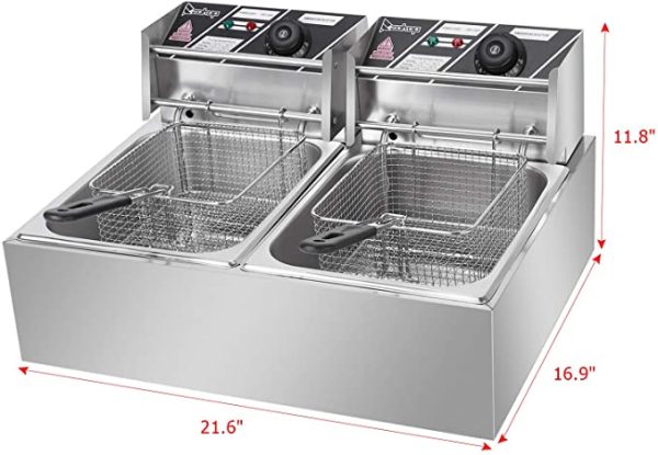 crown japan katwe double fryer 6x2litres - Image 2