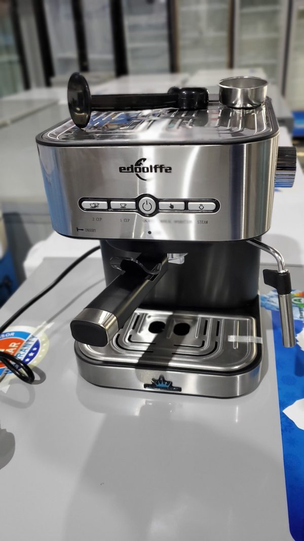Edoolffe Espresso Coffee Machine Built-In Milk Frother 15bar Coffee Makers - Image 5