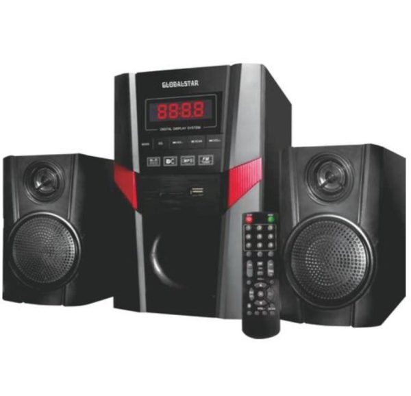Global-star Home Speaker System 2.1 Channel Hifi Enabled - Black
